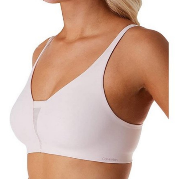 Calvin Klein QF5666 Bralette Bra pink, black,bare plus 2x 3x - Picture 4 of 7